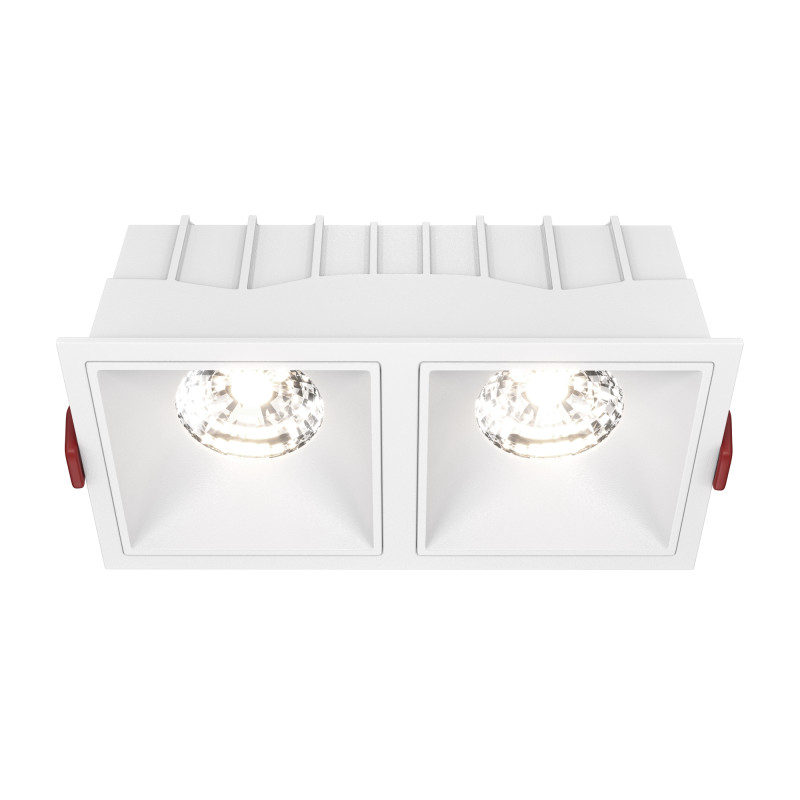 MAYTONI Spot reflektor sufitowy 1punktowy Wbudowany Alfa LED 30W LED 2500lm 4000K 90 CRI DL043-02-15W4K-SQ-W