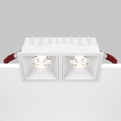 MAYTONI Spot reflektor sufitowy 1punktowy Wbudowany Alfa LED 30W LED 2500lm 4000K 90 CRI DL043-02-15W4K-SQ-W