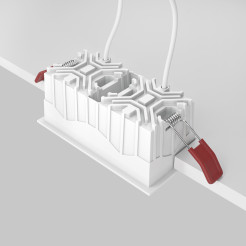 MAYTONI Spot reflektor sufitowy 1punktowy Wbudowany Alfa LED 20W LED 900lm 3000K 90 CRI DL043-02-10W3K-SQ-WB