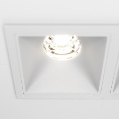 MAYTONI Spot reflektor sufitowy 1punktowy Wbudowany Alfa LED 20W LED 1100lm 4000K 90 CRI DL043-02-10W4K-SQ-W