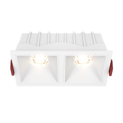 MAYTONI Spot reflektor sufitowy 1punktowy Wbudowany Alfa LED 20W LED 1000lm 3000K 90 CRI DL043-02-10W3K-SQ-W