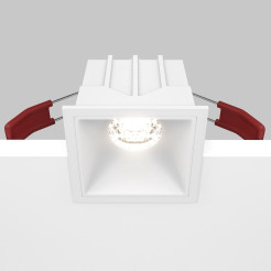 MAYTONI Spot reflektor sufitowy 1punktowy Wbudowany Alfa LED 10W LED 550lm 4000K 90 CRI DL043-01-10W4K-SQ-W