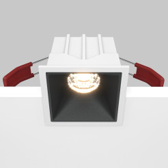 MAYTONI Spot reflektor sufitowy 1punktowy Wbudowany Alfa LED 10W LED 450lm 3000K 90 CRI DL043-01-10W3K-SQ-WB