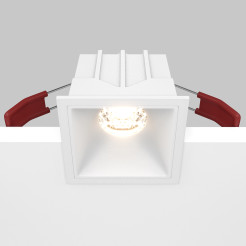 MAYTONI Spot reflektor sufitowy 1punktowy Wbudowany Alfa LED 10W LED 500lm 3000K 90 CRI DL043-01-10W3K-SQ-W