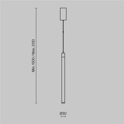 MAYTONI Lampa wisząca Ray 10W LED 1000lm 3000K 80 CRI  P022PL-L10W