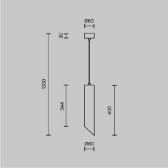 MAYTONI Lampa wisząca Lipari 10W GU10 P044PL-01-40GU10-W