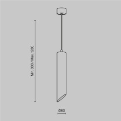 MAYTONI Lampa wisząca Lipari 10W GU10 P044PL-01-30GU10-W