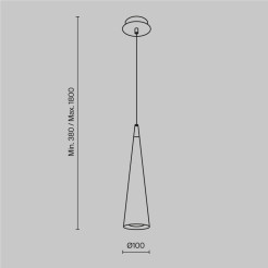 MAYTONI Lampa wisząca Nevill 10W GU10 P318-PL-01-W