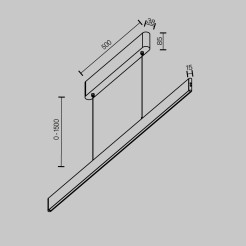 MAYTONI Lampa wisząca Euphoria LED P109PL-36W2.7-6K-W