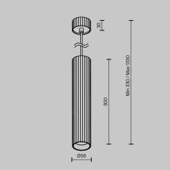 MAYTONI Lampa wisząca Calipso 10W GU10 P106PL-01-GU10-BS