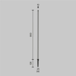 MAYTONI Słupek oświetleniowy Spear 1W LED 50lm 3000K 80 CRI  O441FL-L1GF3K1
