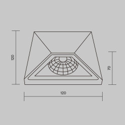 MAYTONI Oświetlenie architektoniczne Beekman 6W LED 540lm 3000K 80 CRI  O577WL-L5B