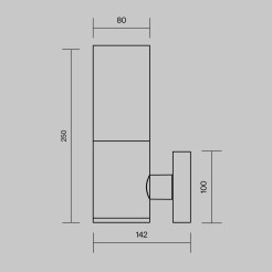 MAYTONI Lampa ścienna (kinkiet) Willis 60W E27 O418WL-01B