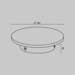 MAYTONI Oświetlenie architektoniczne Wald 12W LED 1050lm 3000K 80 CRI  O420WL-L12GF