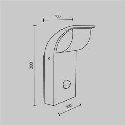 MAYTONI Lampa ścienna (kinkiet) Stock 7W LED 450lm 3000K 80 CRI  O446WL-L7GF3KSR