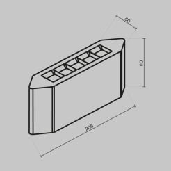 MAYTONI Oświetlenie architektoniczne Pull 5W LED 300lm 3000K 80 CRI  O412WL-L5GF3K