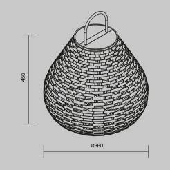 MAYTONI Słupek oświetleniowy Plet 5W LED 100lm 3000K 80 CRI  OSL599FL-L5B3K