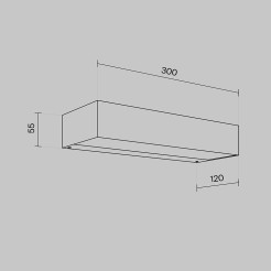 MAYTONI Lampa ścienna (kinkiet) Lot 20W LED 700lm 3000K 80 CRI  O428WL-L20GF3K