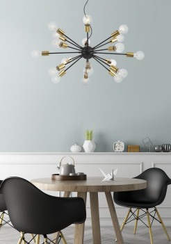 MAYTONI Lampa wisząca Jackson 7W E27 T546PL-18B