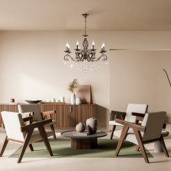 MAYTONI Żyrandol Grace 60W E14 RC247-PL-08-R