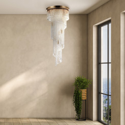MAYTONI Żyrandol Cascade 60W E14 DIA522-CL-12-G