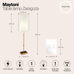 MAYTONI Żyrandol Zaragoza 40W E14 H001CL-05BS