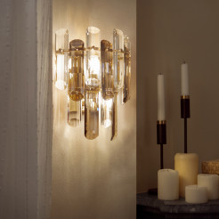 MAYTONI Lampa ścienna (kinkiet) Flare 40W E14 DIA200WL-02G