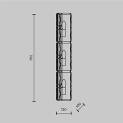 MAYTONI Lampa ścienna (kinkiet) Facet 60W E14 MOD094WL-03G