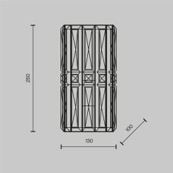 MAYTONI Lampa ścienna (kinkiet) Facet 60W E14 MOD094WL-01G