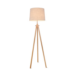 MAYTONI Lampa podłogowa Calvin 60W E27 Z177-FL-01-BR