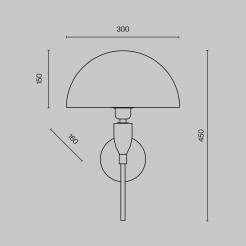 MAYTONI Lampa ścienna (kinkiet) Prima 60W E27 Z034WL-01CH