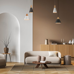 MAYTONI Lampa wisząca Bicones 60W E27 P359-PL-220-C
