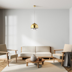 MAYTONI Lampa wisząca Fermi 60W E27 P140-PL-170-1-G