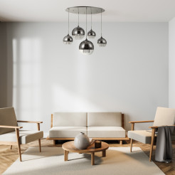 MAYTONI Lampa wisząca Fermi 60W E27 P140-PL-170-5-N