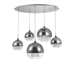 MAYTONI Lampa wisząca Fermi 60W E27 P140-PL-170-5-N