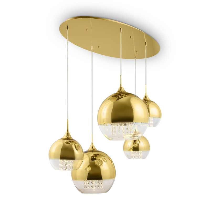 MAYTONI Lampa wisząca Fermi 60W E27 P140-PL-170-5-G