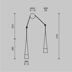 MAYTONI Lampa ścienna (kinkiet) Sintesi 24W LED 840lm 3000K 80 CRI  P090WL-L24CH3K