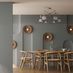 MAYTONI Lampa wisząca Void 40W E14 MOD030PL-06GR