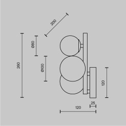 MAYTONI Lampa ścienna (kinkiet) Dallas 28W G9 MOD545WL-03BS