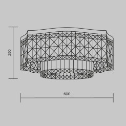 MAYTONI Lampa sufitowa Dune 60W E14 DIA005CL-10CH