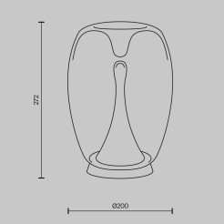 MAYTONI Lampa stołowa Splash 9W LED 360lm 3000K 80 CRI  MOD282TL-L15G3K