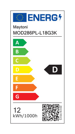 MAYTONI Lampa wisząca Spirito LED 3000K 1600lm MOD286PL-L18G3K