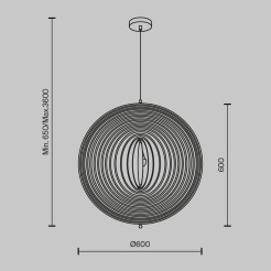 MAYTONI Lampa wisząca Roots 40W E27 MOD197PL-01W2