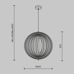 MAYTONI Lampa wisząca Roots 40W E27 MOD197PL-01W1