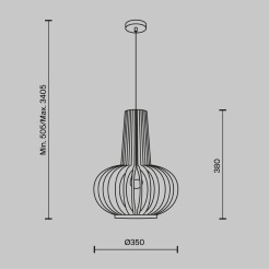 MAYTONI Lampa wisząca Roots 40W E27 MOD193PL-01W1