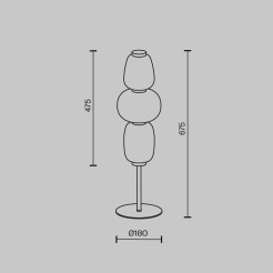 MAYTONI Lampa stołowa Pattern 28W LED 3500lm 3000K 80 CRI  MOD267TL-L28CH3K