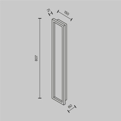 MAYTONI Lampa ścienna (kinkiet) Orign LED 3000K 1000lm MOD311WL-L70B3K