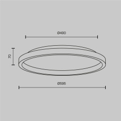 MAYTONI Lampa sufitowa Orign LED 3000K 450lm MOD311CL-L40B3K