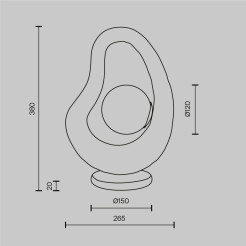 MAYTONI Lampa stołowa Opus 28W G9 MOD380TL-01W