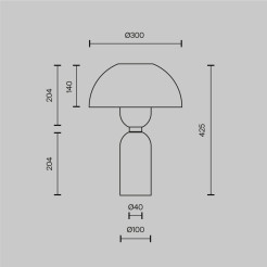 MAYTONI Lampa stołowa Memory 40W E14 MOD177TL-01W